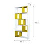 Hanah Home Estantería Bohemia con Estantes Reubicables Blanco y Amarillo